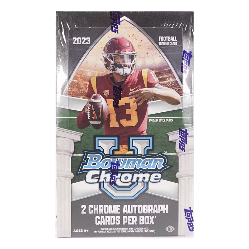 2023 Bowman University Chrome Football Hobby Box 2023 Bowman University Chrome Football Hobby Box - Image 1