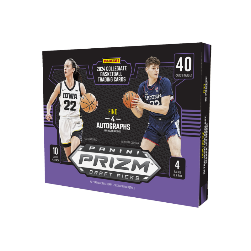 2024/25 Panini Prizm Draft Picks Collegiate Basketball Hobby Box 2024/25 Panini Prizm Draft Picks Collegiate Basketball Hobby Box - Image 1