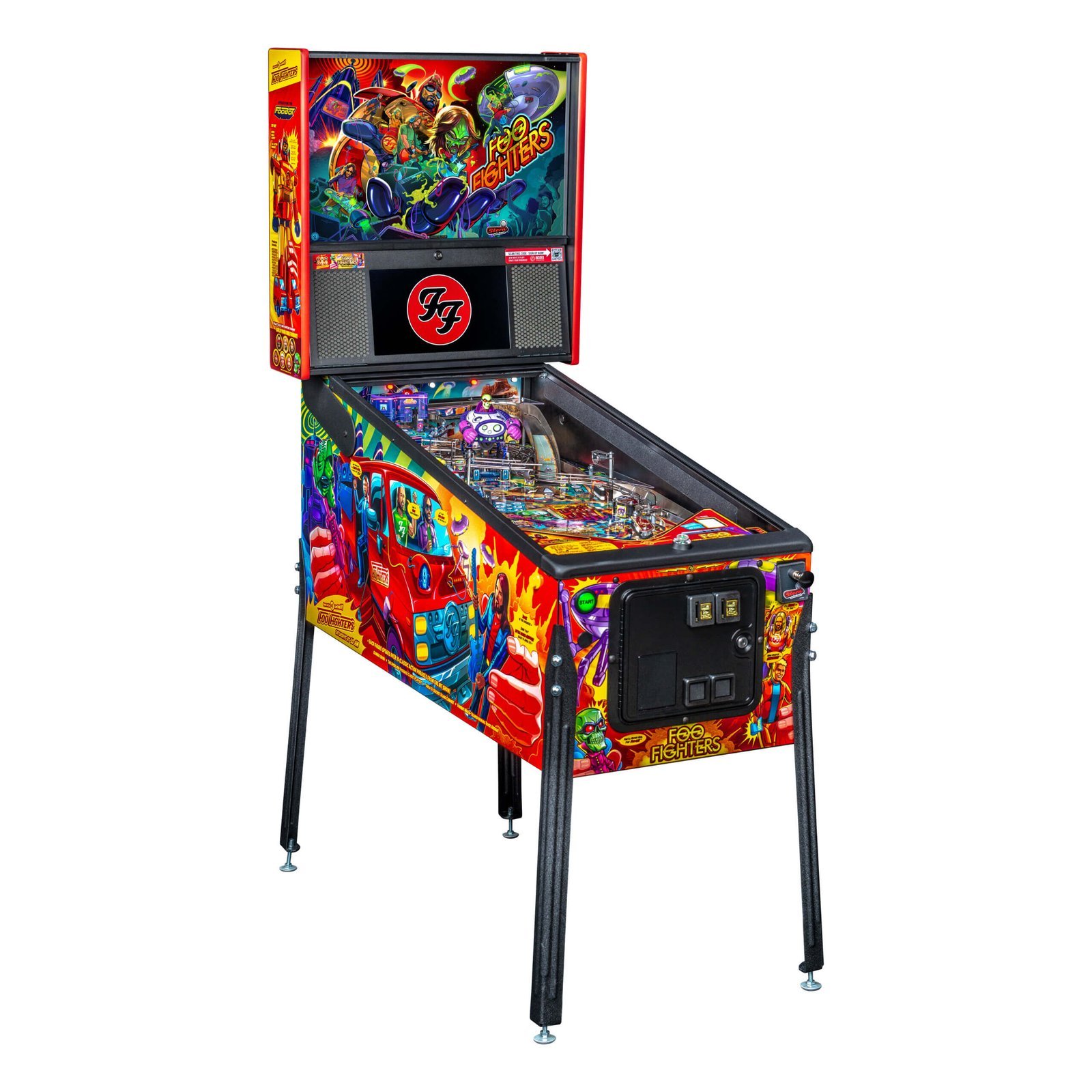 FooFighters-Premium-Cabinet-RF-scaled-1.jpg Foo Fighters Premium Pinball Machine by Stern - Image 1
