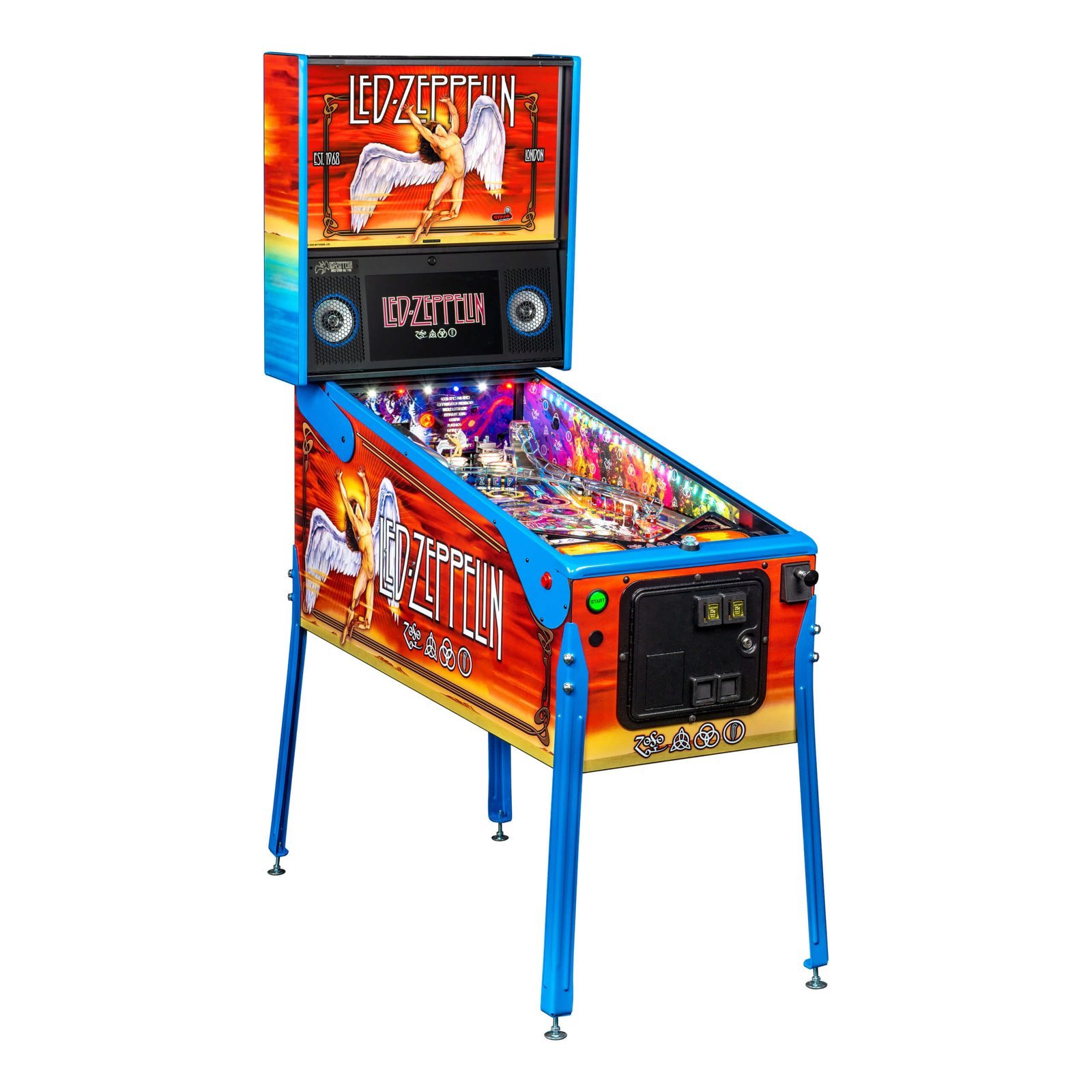 LedZeppelin-LE-Cabinet-RF2_120420-scaled-1.jpg Led Zeppelin Limited Edition Pinball Machine by Stern - Image 1