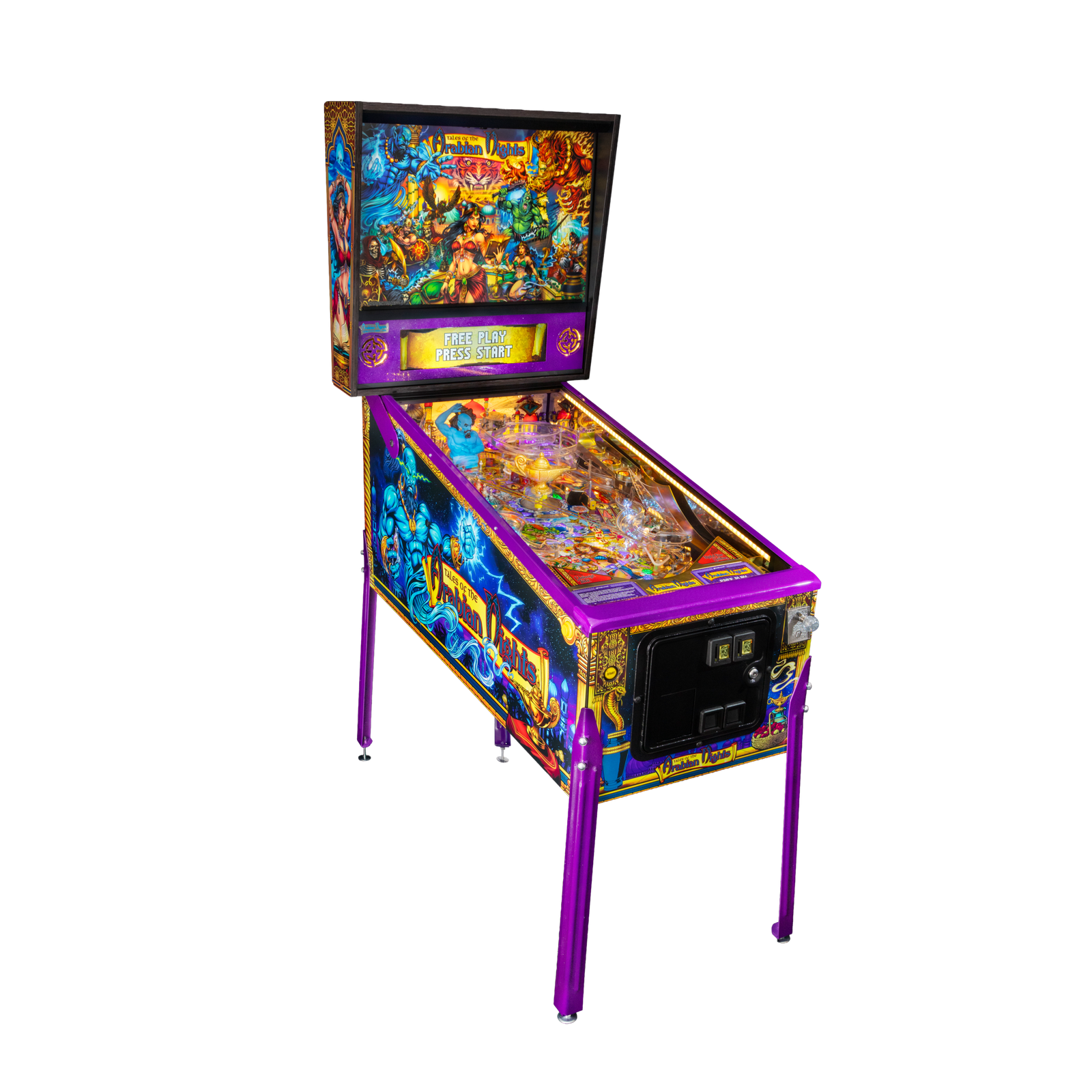 Left-Gold-scaled-1.png Tales of the Arabian Nights Remake Pinball Machine – 30th Anniversary Edition - Image 1
