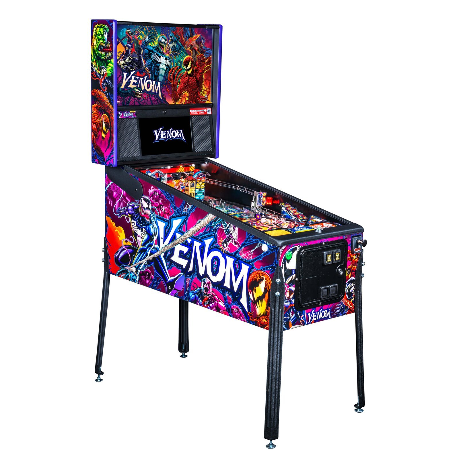 Venom-Pro-Cabinet-RF-scaled-1.jpg Venom Pro Pinball Machine by Stern - Image 1