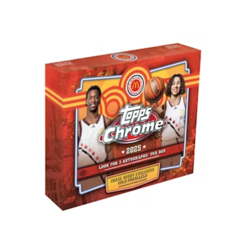 resizingforshopify-2026-02-23T125155.175-1.png 2025 Topps Chrome McDonald’s All-American Basketball Hobby 12 Box Case - Image 1