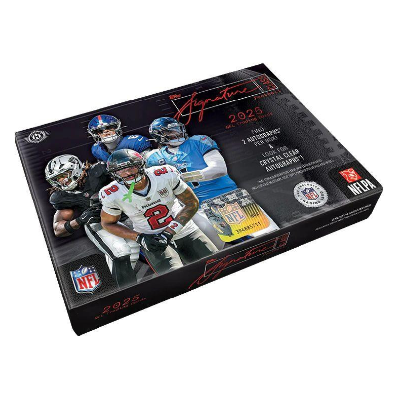 resizingforshopify-2026-05-26T144514.910.png 2025 Topps Signature Class Football Hobby 12 Box Case - Image 1