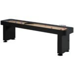 9' Destroyer Shuffleboard Table - Graphite - Matte Black