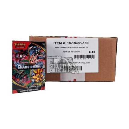 Pokemon Mega Evolution ME4 Chaos Rising Booster Bundle 25-Box Case