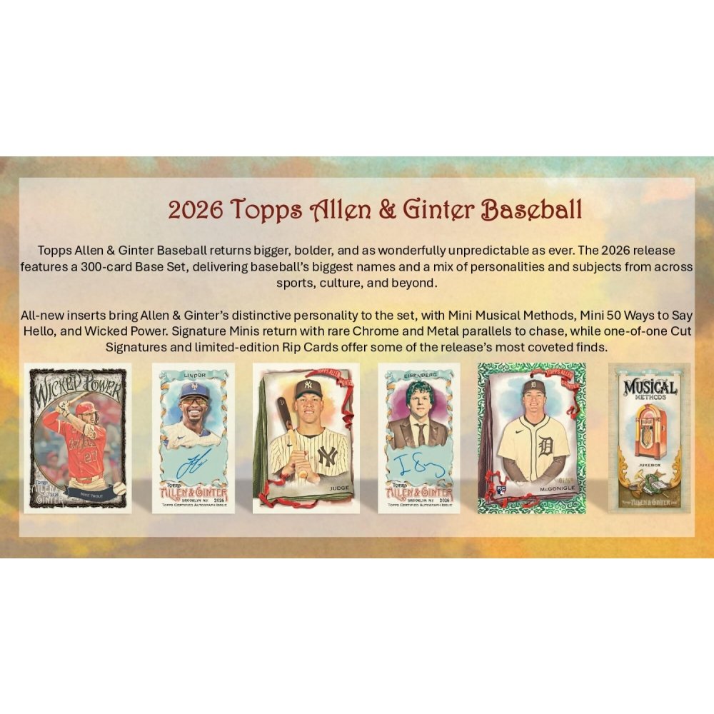 2026 Topps Allen & Ginter Baseball Hobby 12-Box Case - image 2