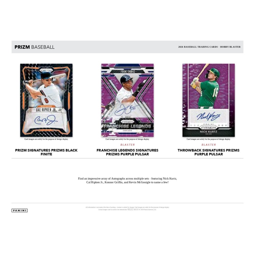 2026 Panini Prizm Baseball Hobby Blaster 20-Box Case - image 3
