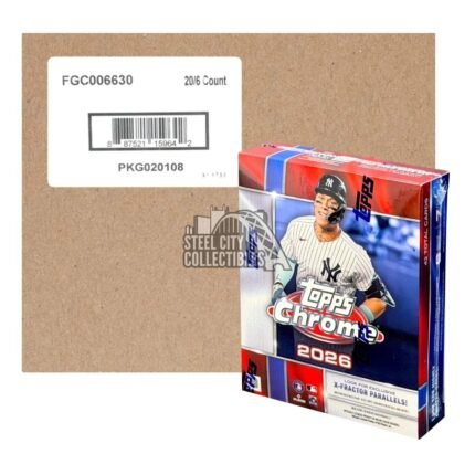 2026 Topps Chrome Baseball Mega 20-Box Case