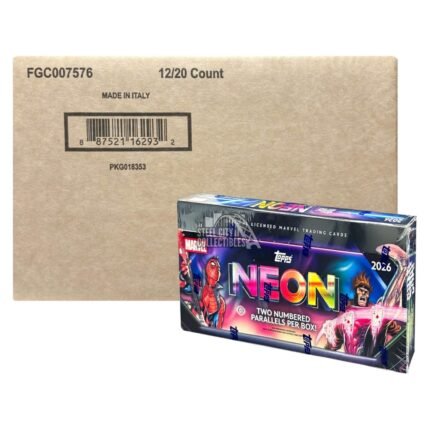 2026 Topps Neon Marvel Hobby 12-Box Case