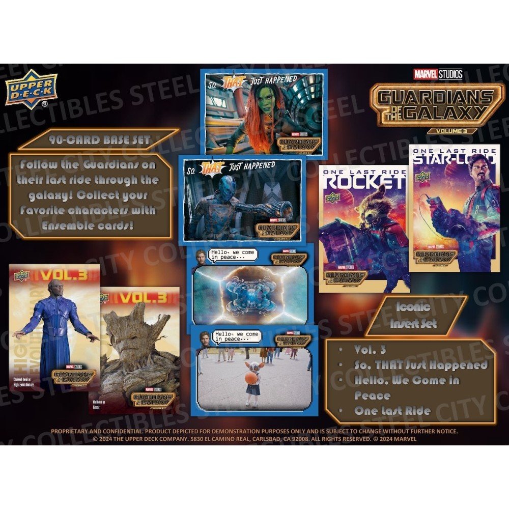 2024 Upper Deck Marvel Guardians of the Galaxy Volume 3 Hobby 12-Box Case - image 3