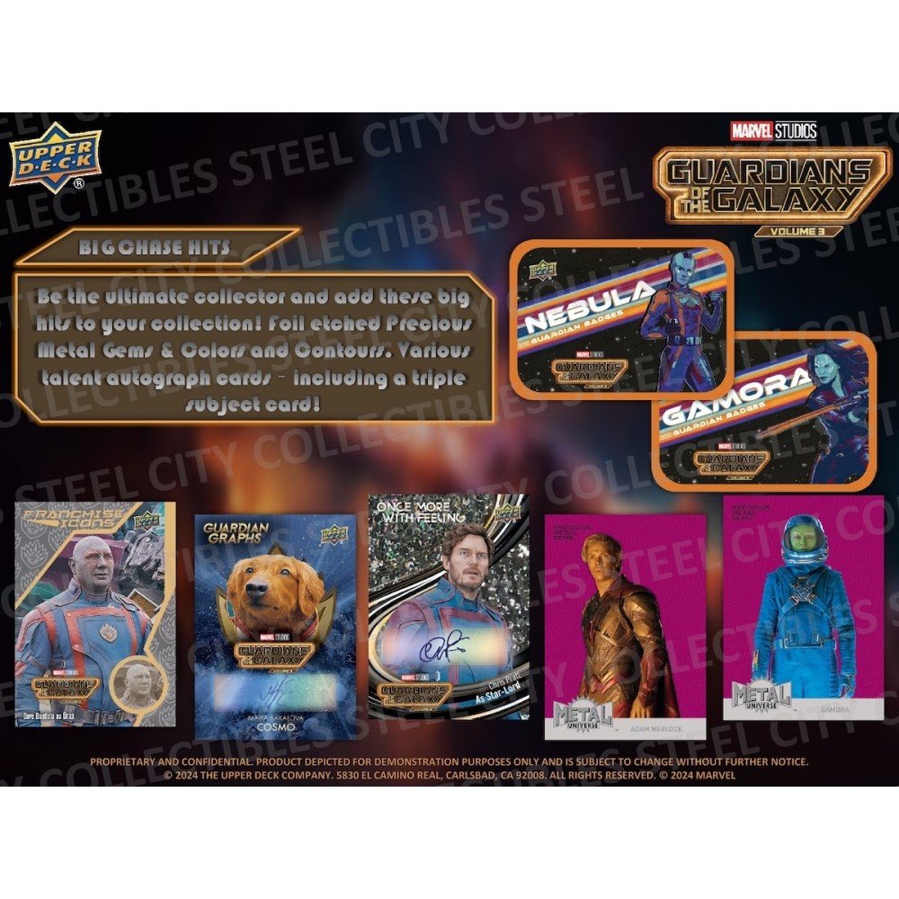 2024 Upper Deck Marvel Guardians of the Galaxy Volume 3 Hobby 12-Box Case - image 5